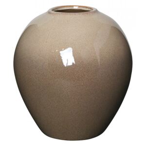 Vaza grej/maro din ceramica 25 cm Ingrid Broste Copenhagen