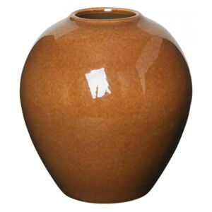 Vaza maro caramel din ceramica 25 cm Ingrid Broste Copenhagen