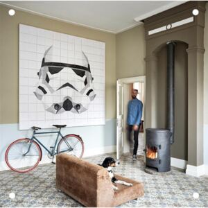 Decoratiune puzzle stilizat pentru perete, 3D, 140 x 160 cm, Star Wars