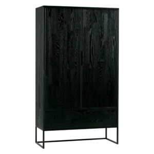 Cabinet negru lemn frasin Silas