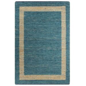 Koohashop Covor manual, albastru, 160 x 230 cm, iuta