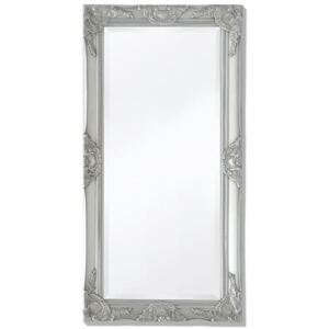 Oglinda verticala in stil baroc 100 x 50 cm argintiu