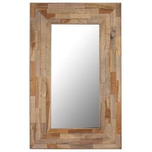 Oglinda 50 x 80 cm lemn de tec reciclat
