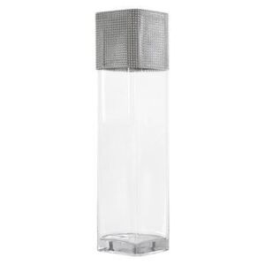 Vaza gri glam / transparent, H 50 cm