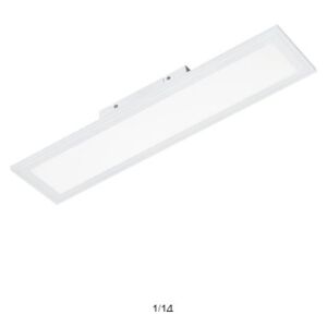 Plafoniera Xenia, LED, metal, alba, 15 x 4.5 x 60 cm