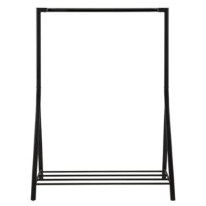 Stand pentru imbracaminte Swann, metal, negru, 165 x 117 x 59 cm