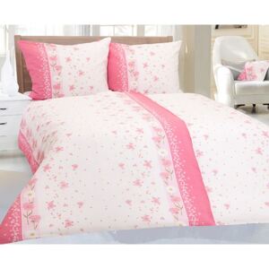 Lenjerie de pat creponata Aneta roz