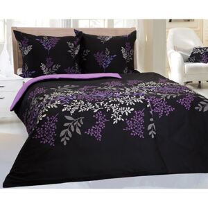 Lenjerie de pat Victoria, violet negru