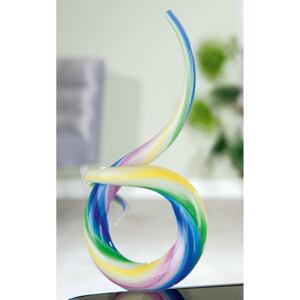 Figurina Looping, sticla, multicolor, 14x30x6 cm