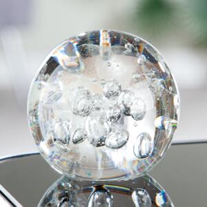Figurina Ball, sticla, transparent, 7.5x8 cm