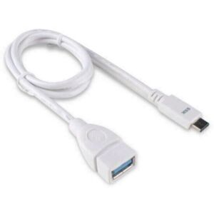 Cablu prelungitor SSK UC-CM980 USB 3.0 Type-A mama - Type-C tata alb 80 cm