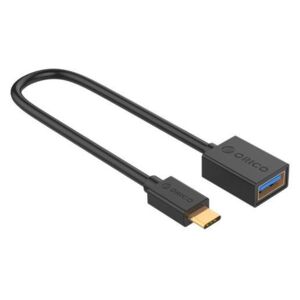 Cablu OTG Orico U3-MAC01 USB 3.0 Type-C male – Type-A female negru