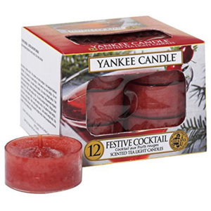Set 12 lumânări parfumate Yankee Candle Festive Cocktail, timp de ardere 4 - 6 ore