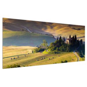 Tablou cu peisaj și casă (Modern tablou, K011283K12050)