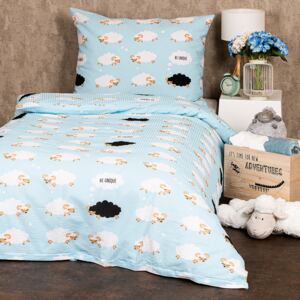 Lenjerie de pat 4Home Black sheep, din crep 140 x 220 cm, 70 x 90 cm, 140 x 220 cm, 70 x 90 cm