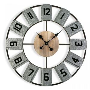 Ceas de perete rotund multicolor din metal 80 cm Hector Clock Versa Home