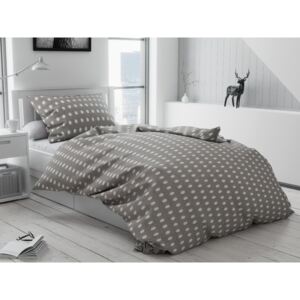 Lenjerie de pat creponată Culoare Gri, Kimiko Dimensiune lenjerie de pat: 70x90 cm; 140x220 cm