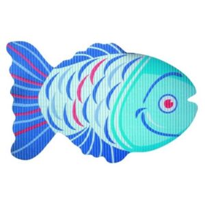 Covoras baie din spuma poliuretanica Fish albastru