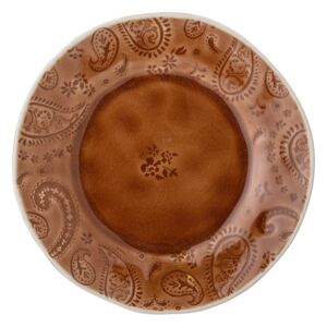Farfurie desert din gresie ceramică Bloomingville Rani, ø 20 cm, roșu