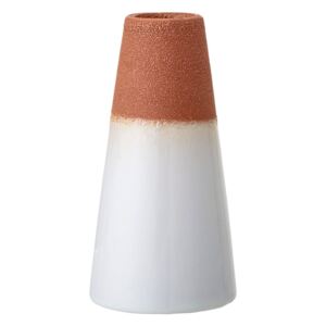 Vază din gresie ceramică Bloomingville Volcano, alb-portocaliu