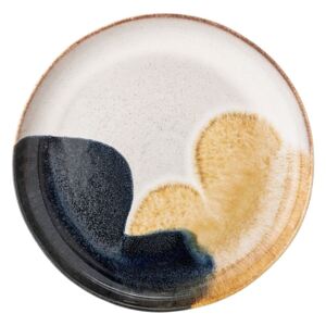 Platou din gresie ceramică Bloomingville Jules, ø 35 cm, multicolor
