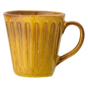 Cană din gresie ceramică Bloomingville Cala, 500 ml, galben