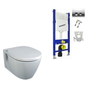 Set PROMO vas wc suspendat si capac clasic Ideal Standard cu rezervor ingropat Geberit