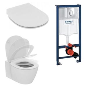 Set PROMO vas wc cu functie de bideu si capac clasic Ideal Standard cu rezervor Grohe