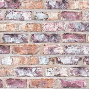 Buvu Tapete de vinil perete de cărămidă - amestec de culori (1)
