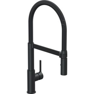 Avital Baterie bucatarie cu dus pentru vase Morava, cartus ceramic 25 mm, negru