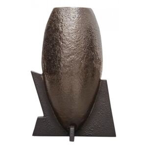 Vaza decorativa maro bronz din ceramica 41 cm Lunar