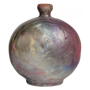 Vaza decorativa aramie din ceramica 37 cm Raku