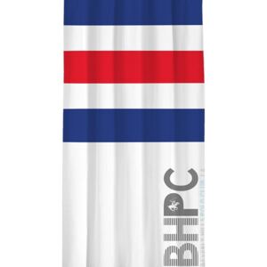 Draperie Beverly Hills Polo Club White Dark Blue Red, 100% poliester, alb, albastru inchis, rosu, 140x260 cm