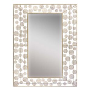 Oglindă de perete Ela, 110x85x1,8 cm, metal/ mdf/ sticla, auriu