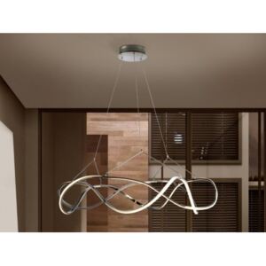 Pendul LED crom opal Molly Schuller 63W