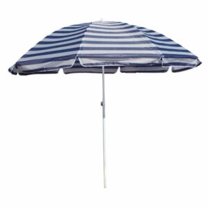 Astoreo Umbrela pentru plaja dungi albastre diametru 230 cm, inaltime 212