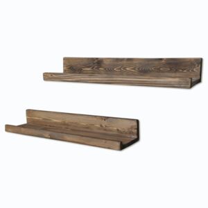 Set 2 rafturi din lemn pentru perete Simple