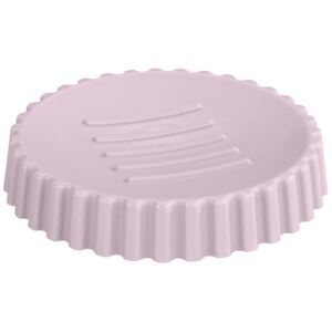 Săvoniera rotunda Minas, plastic, roz, Ø 11 cm