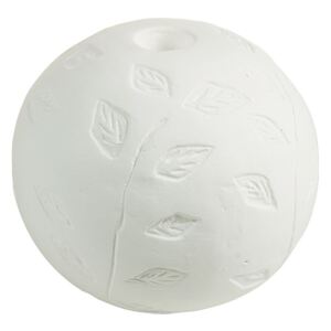 Suport lumanare alb din teracota 23 cm Ball Santiago Pons