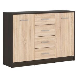 Comodă BDJ4, Culoare: Wenge + Sonoma stejar