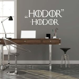GLIX Game of Thrones Hodor - autocolant de perete Alb 50x20 cm