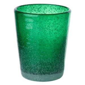 Pahar verde din sticla 8x10 cm Bubble Pols Potten
