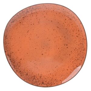Farfurie portocalie din ceramica 29 cm Bold and Basic Peach HK Living