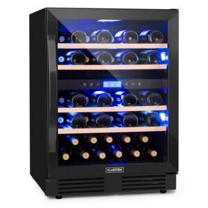 Klarstein Vinovilla Onyx 43, frigider pentru vin cu două zone, 129 l, 43 de sticle, 3 culori