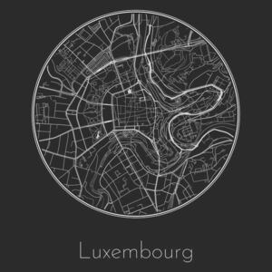 Harta orașului Luxembourg