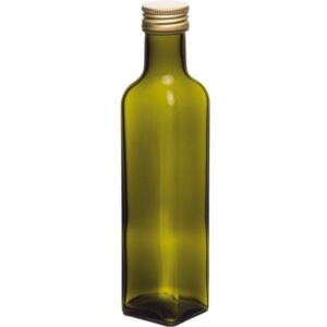 Sticlă pentru alcool Marasca 250 ml, cu capac cu filet, verde