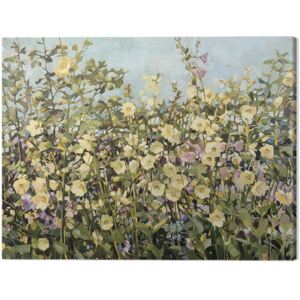 Anne-Marie Butlin - Yellow Hollyhocks Tablou Canvas, (80 x 60 cm)
