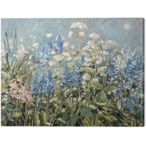 Anne-Marie Butlin - Blue Summer Border Tablou Canvas, (80 x 60 cm)