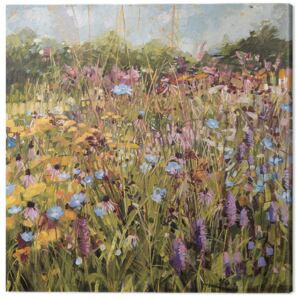 Anne-Marie Butlin - Summer Field with Scabious Tablou Canvas, (60 x 60 cm)