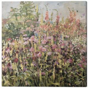 Anne-Marie Butlin - Spring Garden with Cosmos Tablou Canvas, (60 x 60 cm)